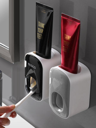 Porta dentifricio automatico da parete, set di accessori per il bagno, dispenser