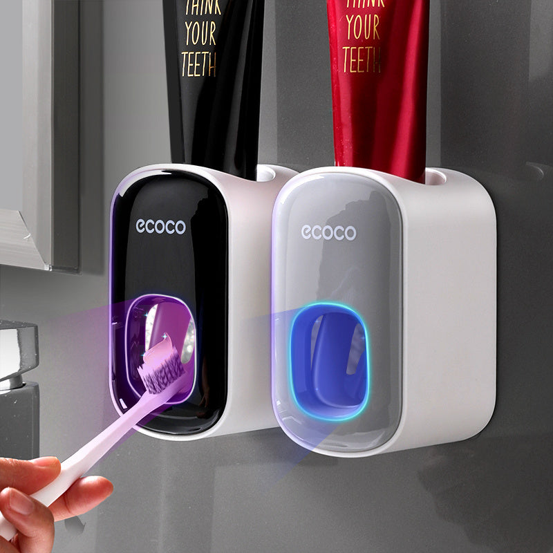 Porta dentifricio automatico da parete, set di accessori per il bagno, dispenser