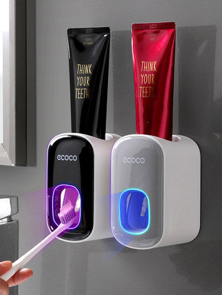 Porta dentifricio automatico da parete, set di accessori per il bagno, dispenser