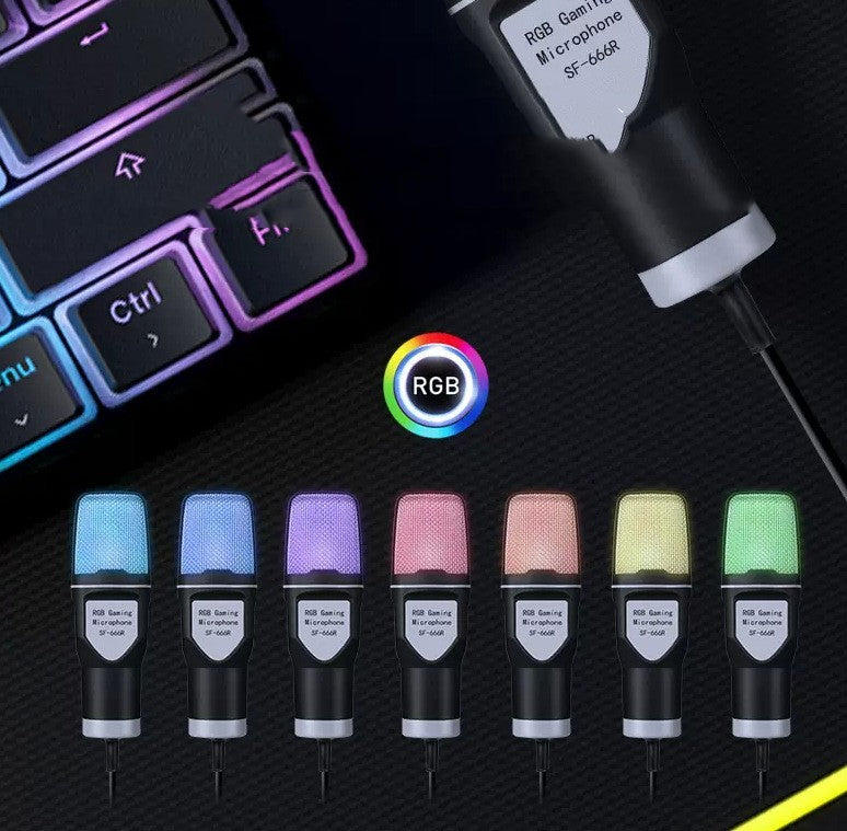 Microfono da tavolo per computer a condensazione RGB Esports edition
