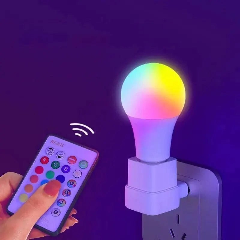 Lampadina LED RGB multicolore a 16 colori E27 220V Illuminazione domestica dimmerabile Telecomando a 24 tasti Lampada intelligente Luce d'atmosfera