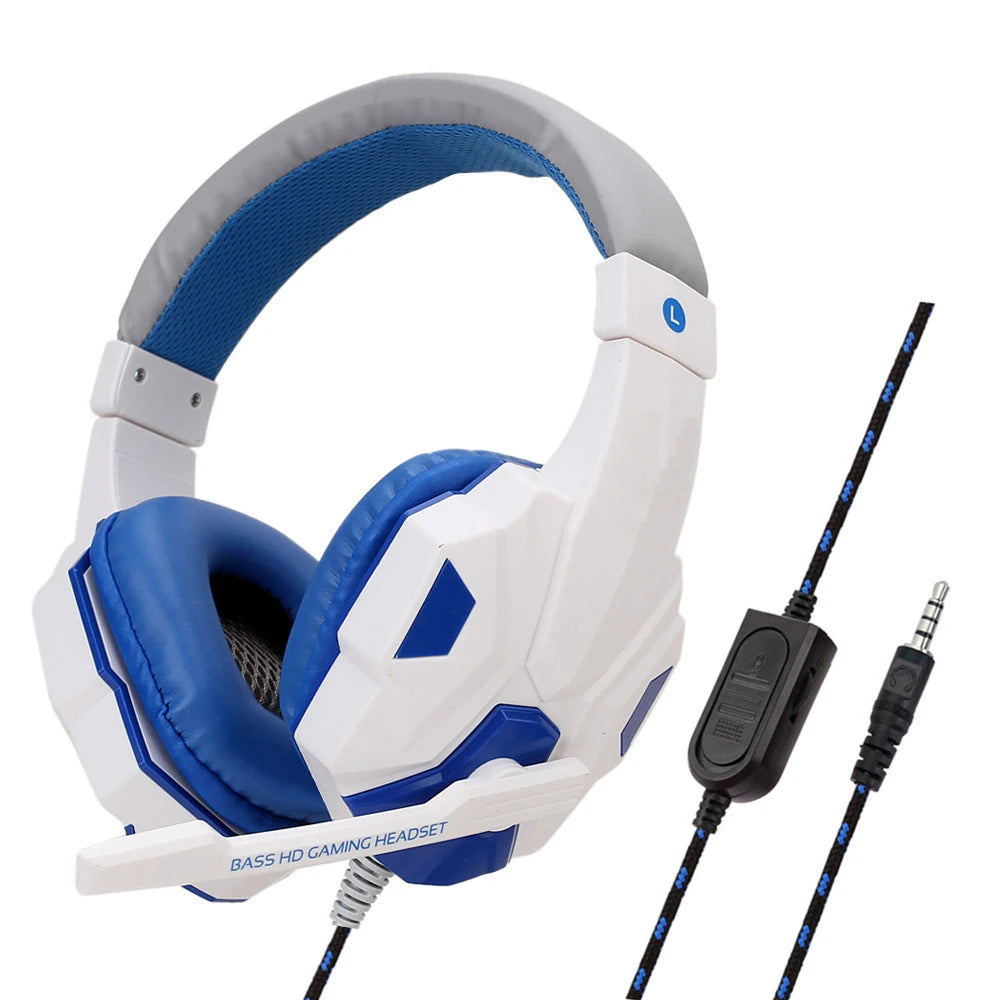 Cuffie da gioco cablate per PS4/PS5/Xbox/Smartphone/PC, cuffie da gioco regolabili a 120° con microfono con cancellazione del rumore